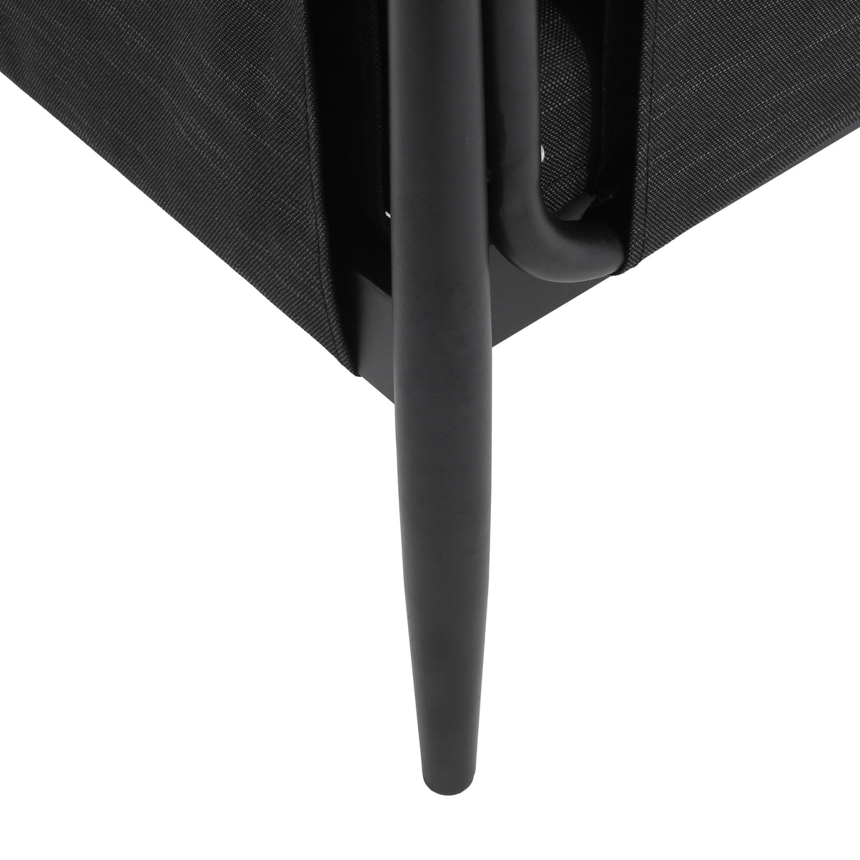 Dawson Outdoor Patio 2pcs Black Aluminum Club Chair Set with Water-Resistant Cushions