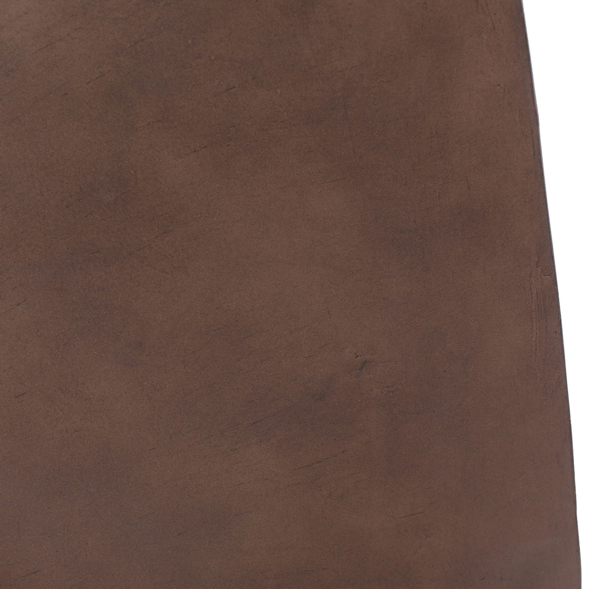 Outdoor Lightweight Concrete Side Table - Brown