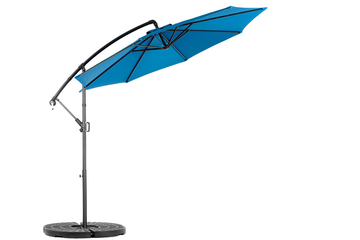10ft Offset Hanging Market Patio Umbrella with Easy Tilt Adjustment