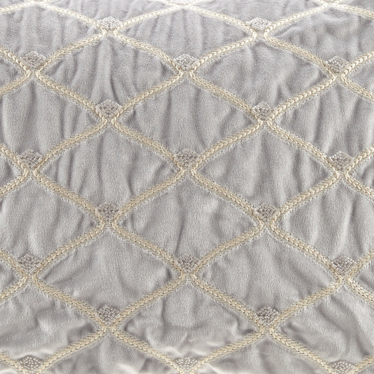 Oblong Decor Pillow Silver 22x15'