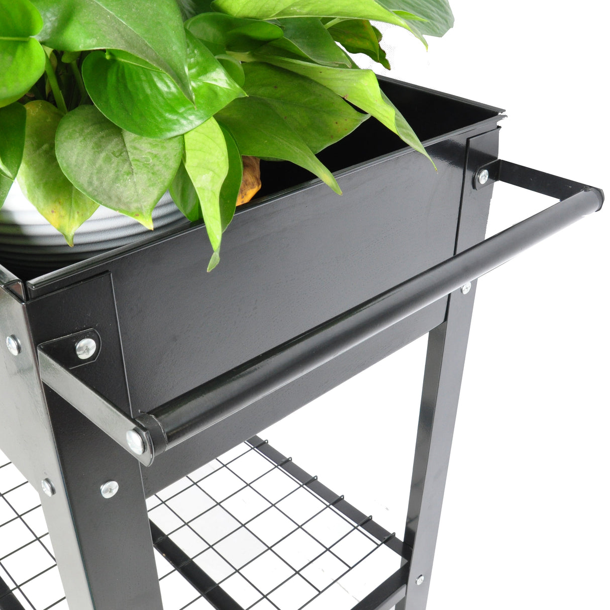 Mobile Metal Raised Garden Bed Cart with Legs