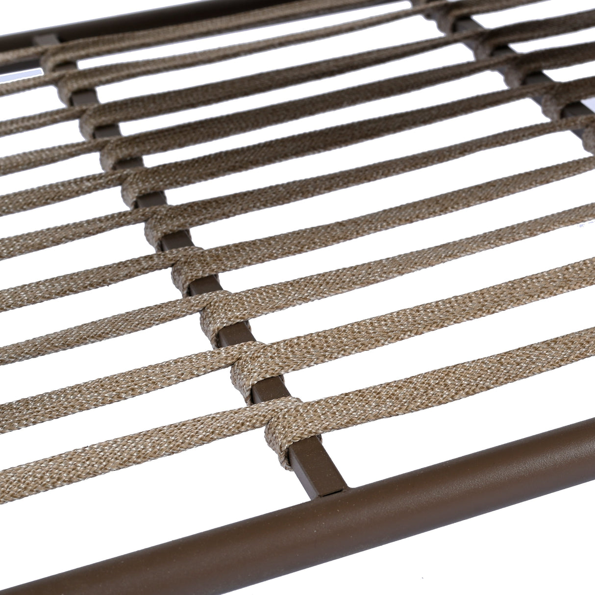 4-Piece Outdoor Patio Furniture Set with Metal Frame and Woven Rope