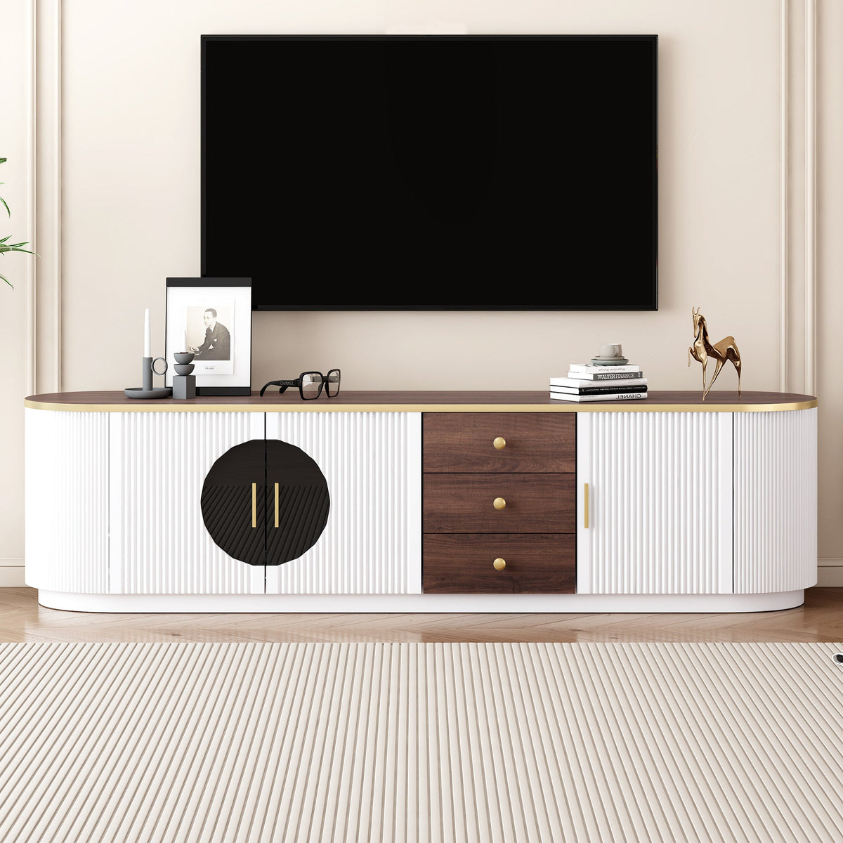 VIBE HAUS 70.8'' Modern Minimalist TV Stand