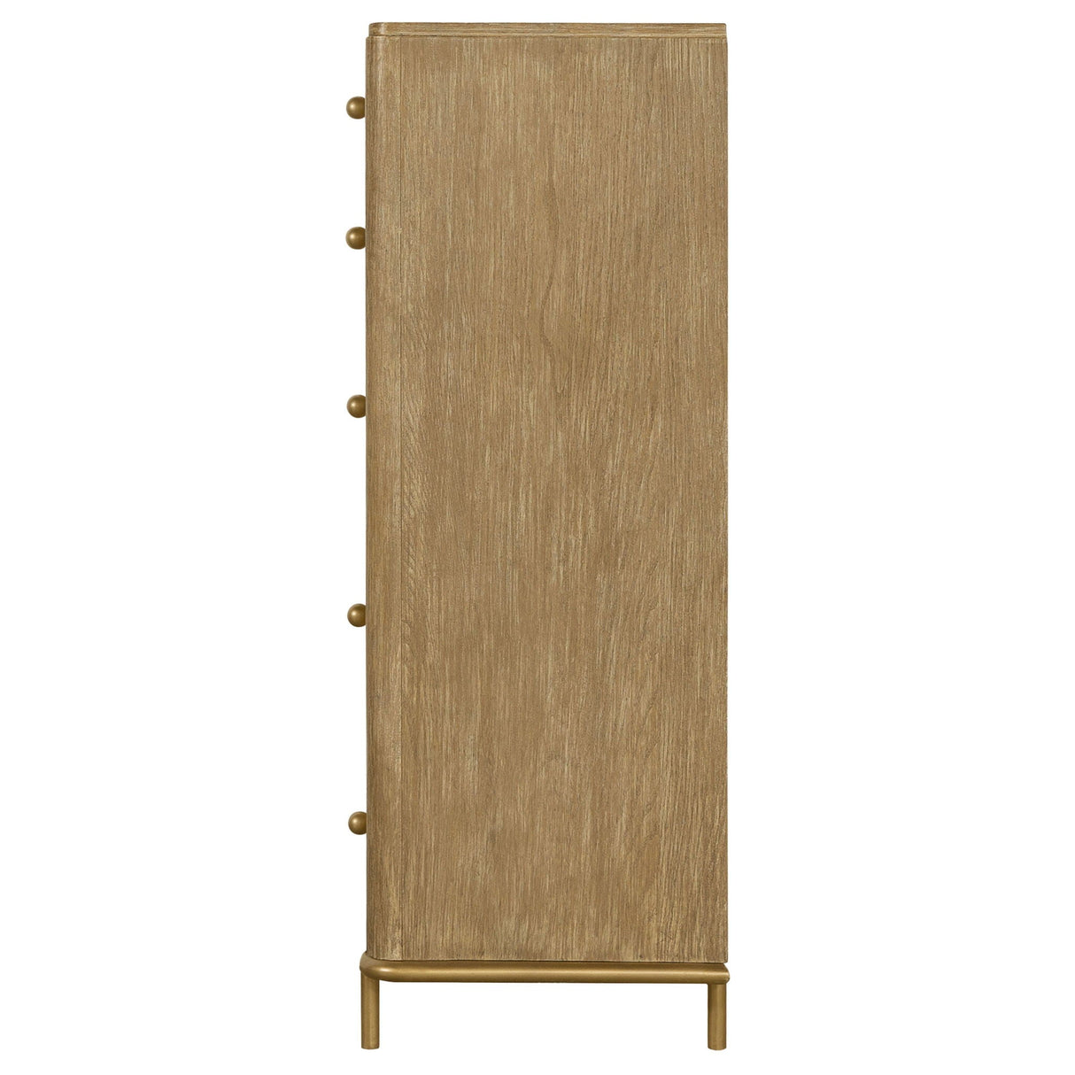 Stevie - Rectangular 5 Drawer Chest - Sand