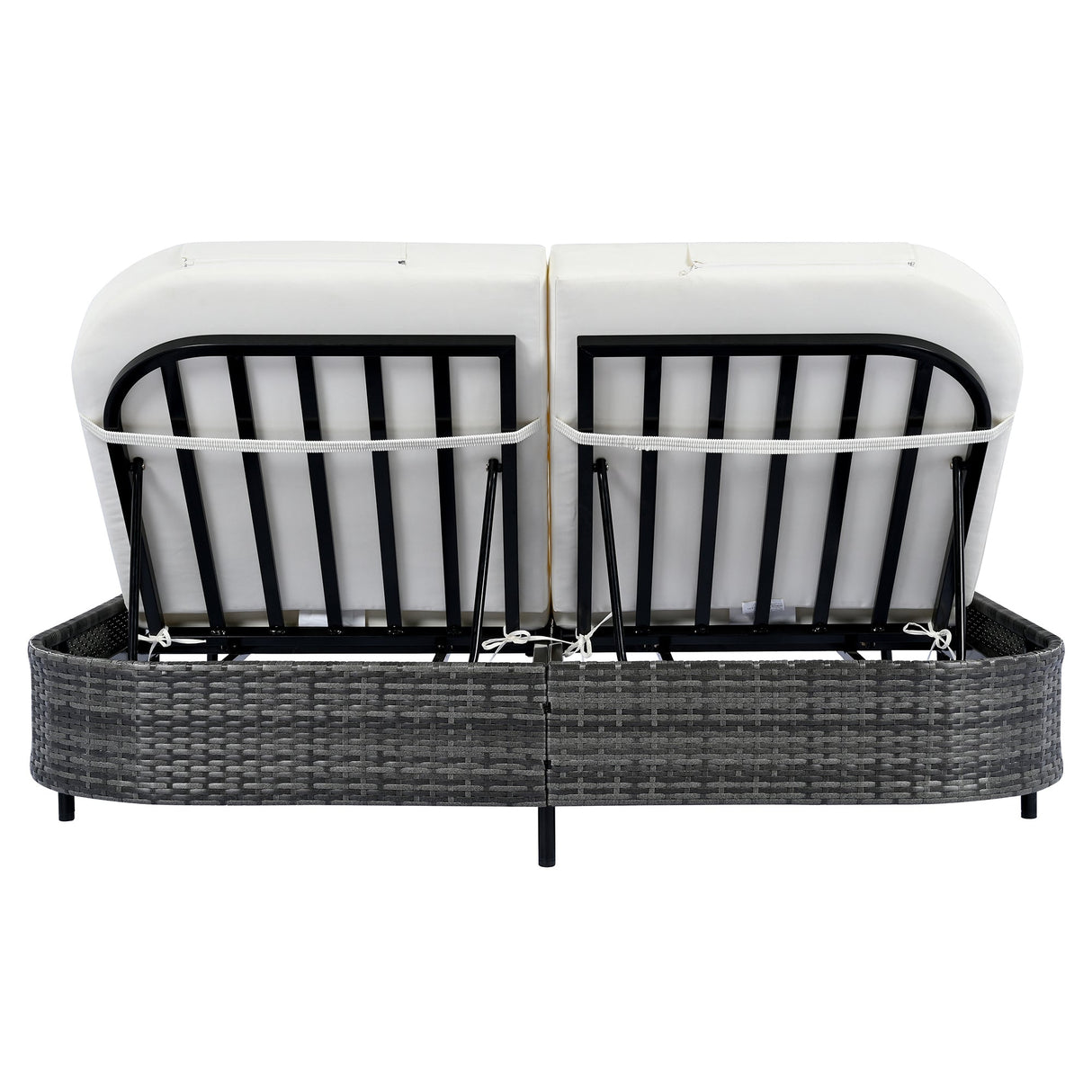 TREXM Outdoor Daybed with Adjustable Backrest