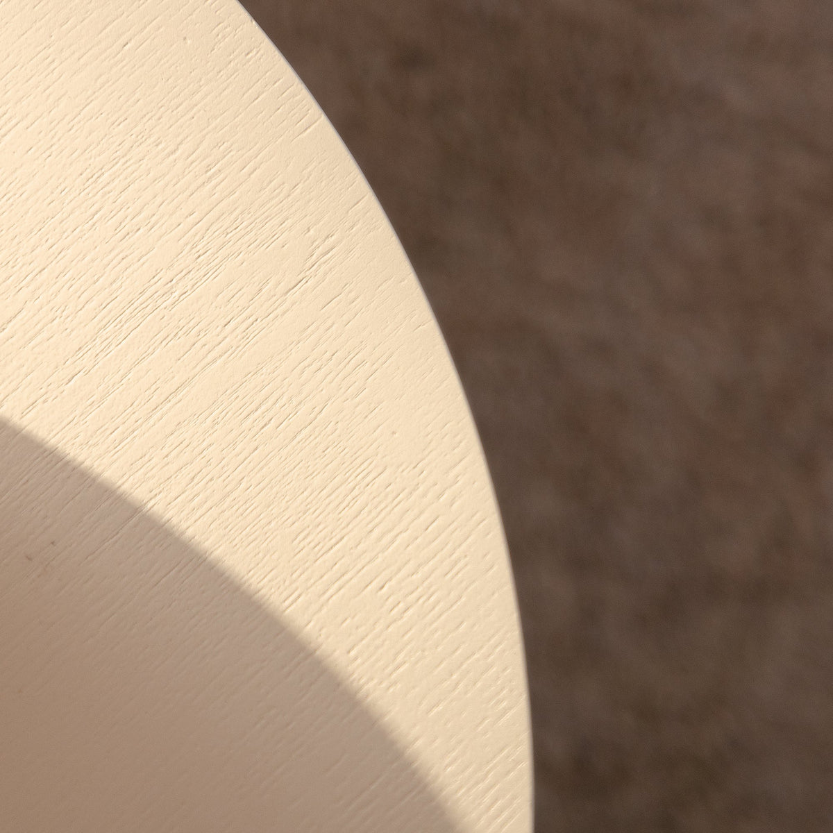 Beige Nesting Coffee Table Set of 2 Modern Drum Side Tables