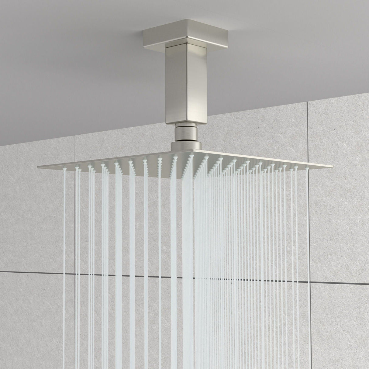 Ceiling Mounted Shower Arm With Flange Stainless Steel