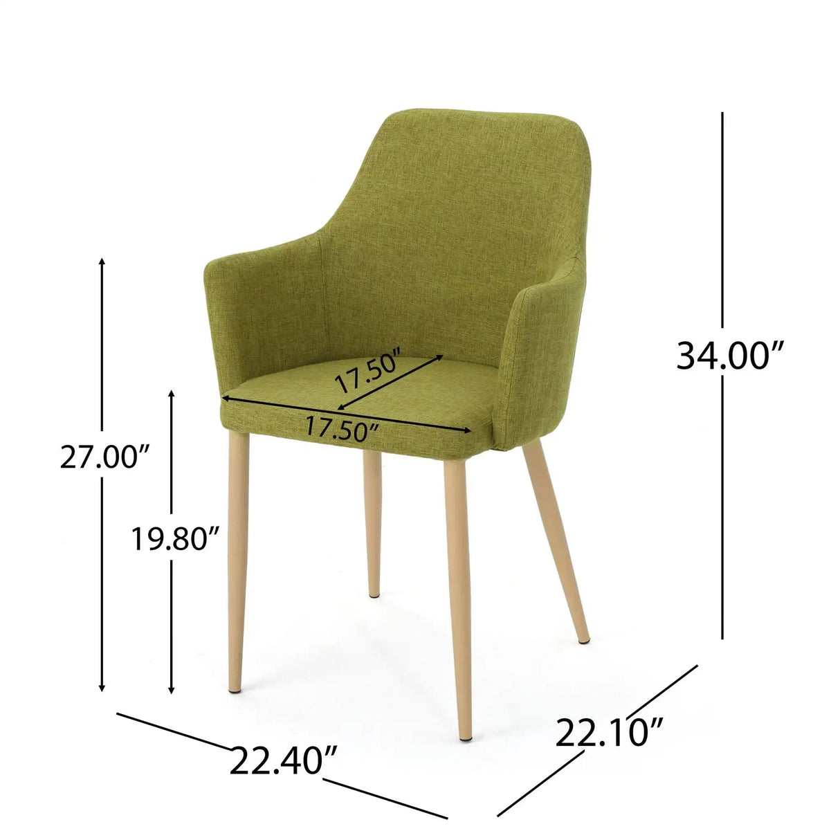 Elegant Dining Chair with Contoured Support