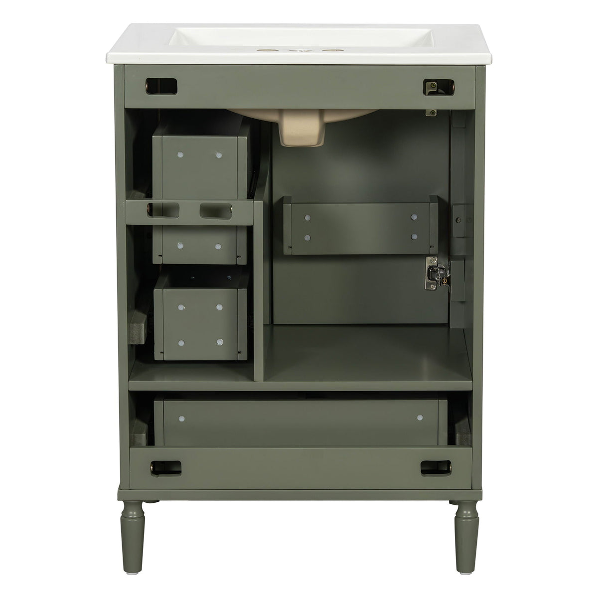 Traditional Bathroom Vanity Set With Soft Close Doors