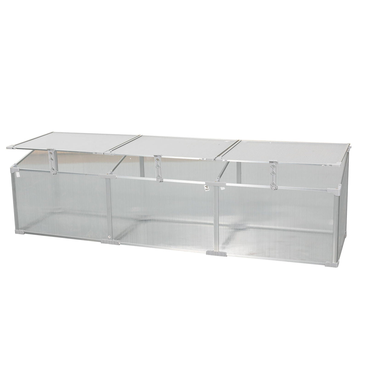 Polycarbonate Greenhouse For Outdoors In Winter - Silver