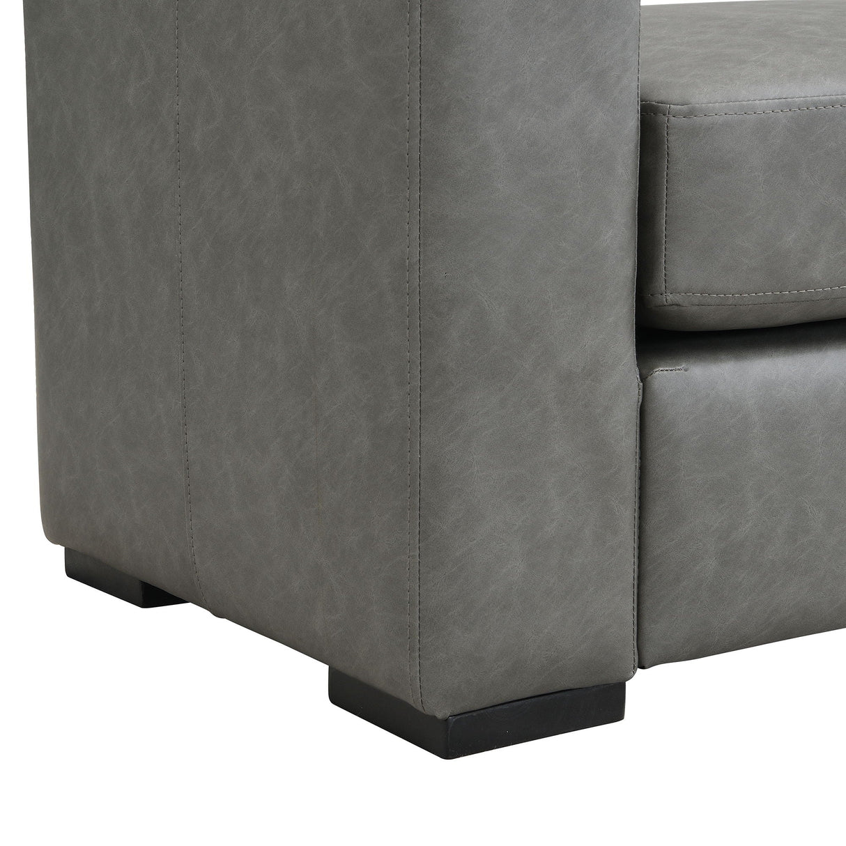 Ottoman With Unique Armrest Design For Living Spaces