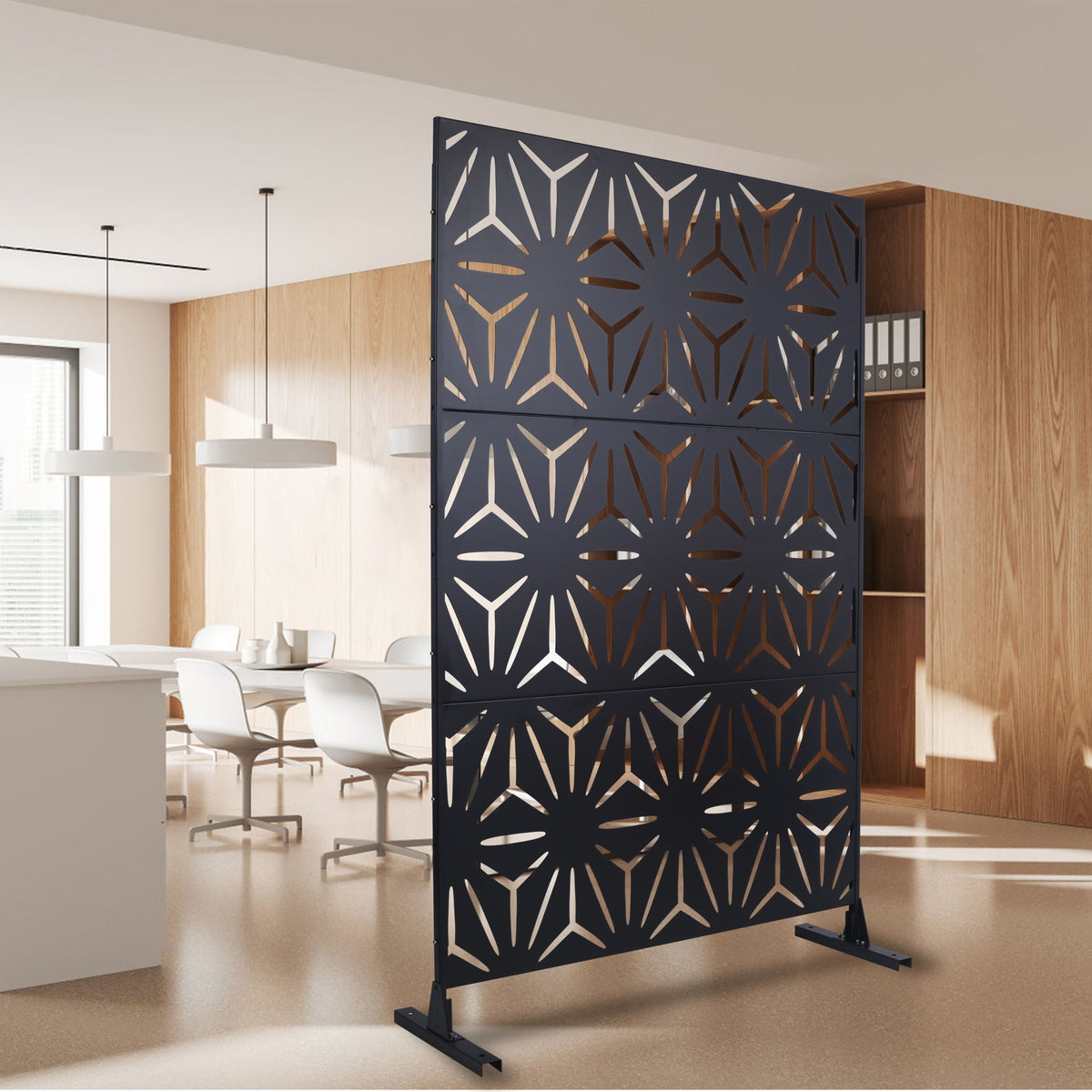 Outdoor & Indoor Metal Privacy Screen, Freestanding Decorative Panels