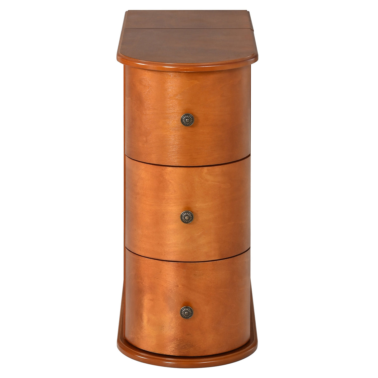 Modern End Table with Hidden Cup Holder Drawer