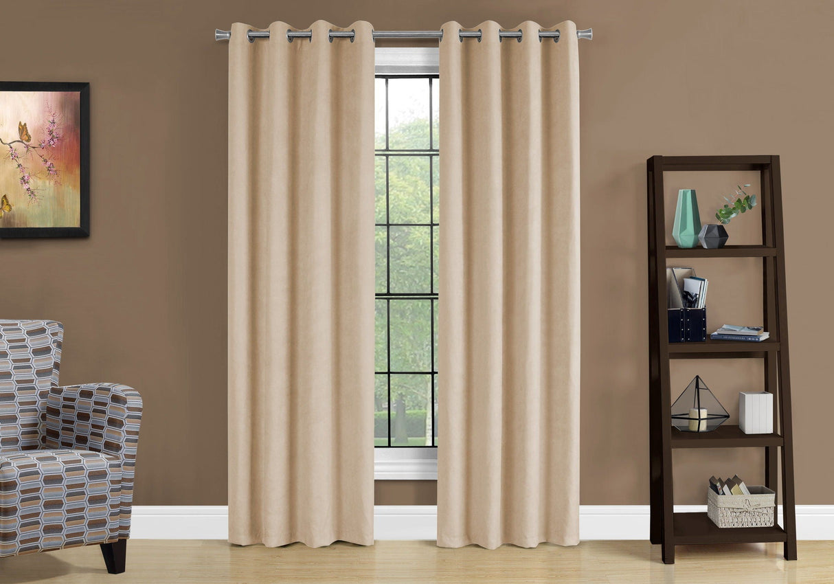 2 Pieces Set Curtain Panel Room Darkening Grommet
