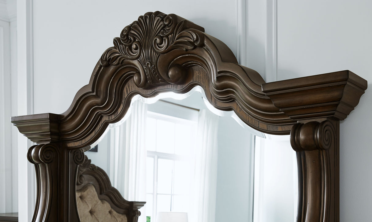 Maylee - Dresser And Mirror - Dark Brown