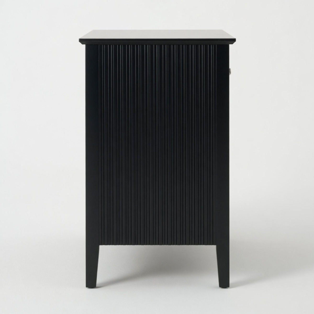Fluted 3 Drawer Nightstand With Soft Close Slides