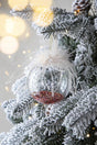 Clear-with-Red-Glitter-Christmas-Ball-Ornaments,-Set-of-6-Christmas-Ornaments
