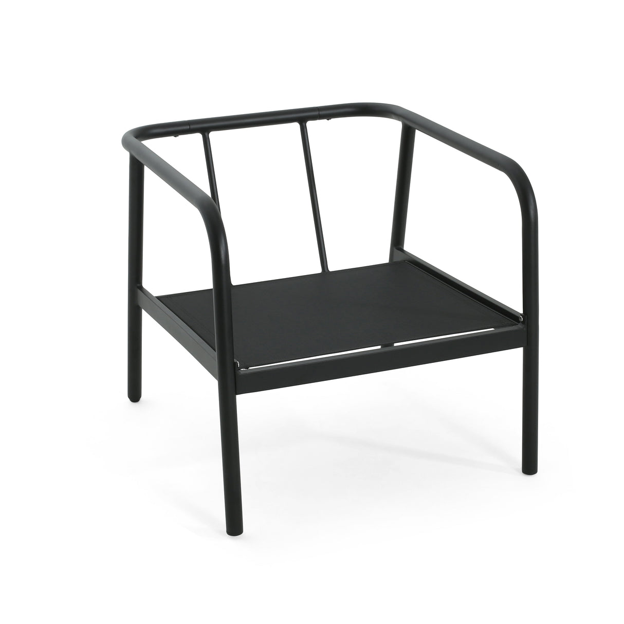 Leora Modern Minimalist Round Tube Sofa Chair with Cushions