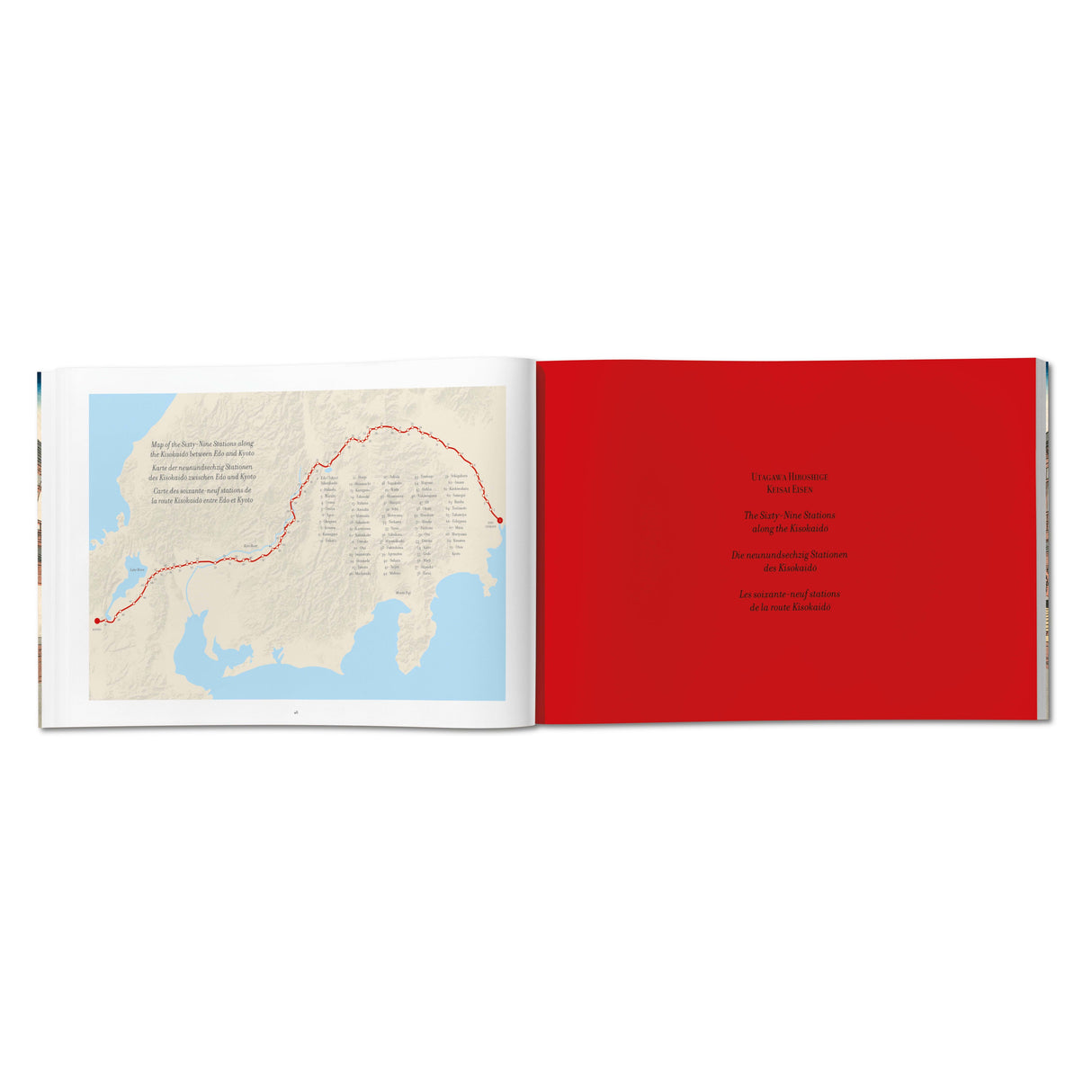 Hiroshige & Eisen. The Sixty-Nine Stations along the Kisokaido (German, French, English)