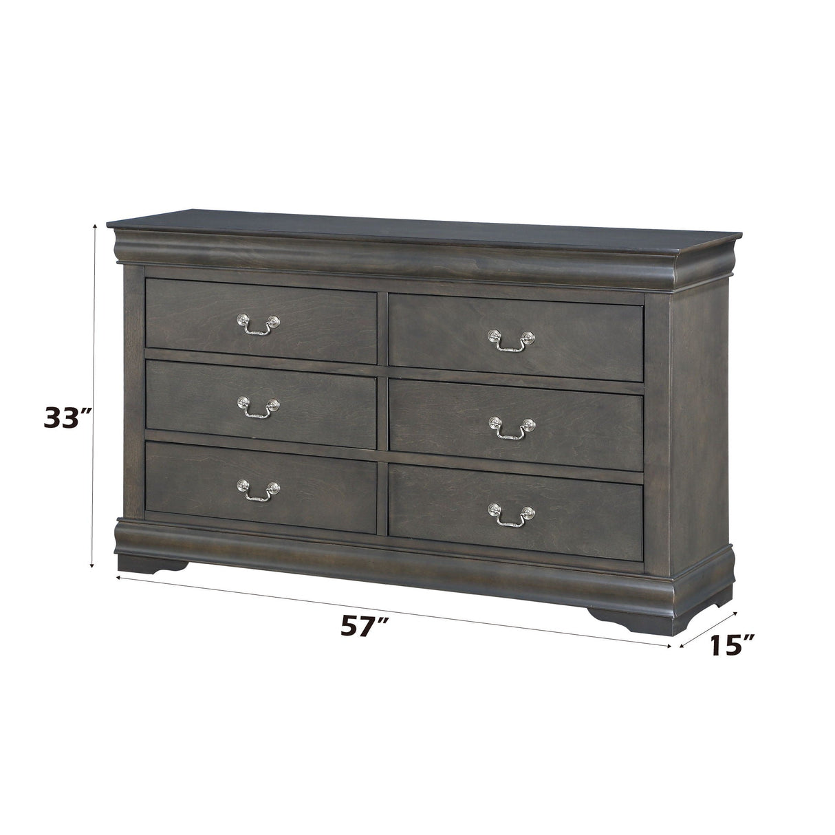 Louis Philippe Bedroom Dresser, Sleek Design
