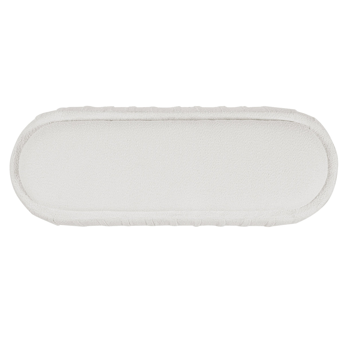 Upholstered Ottoman, Oval Shape