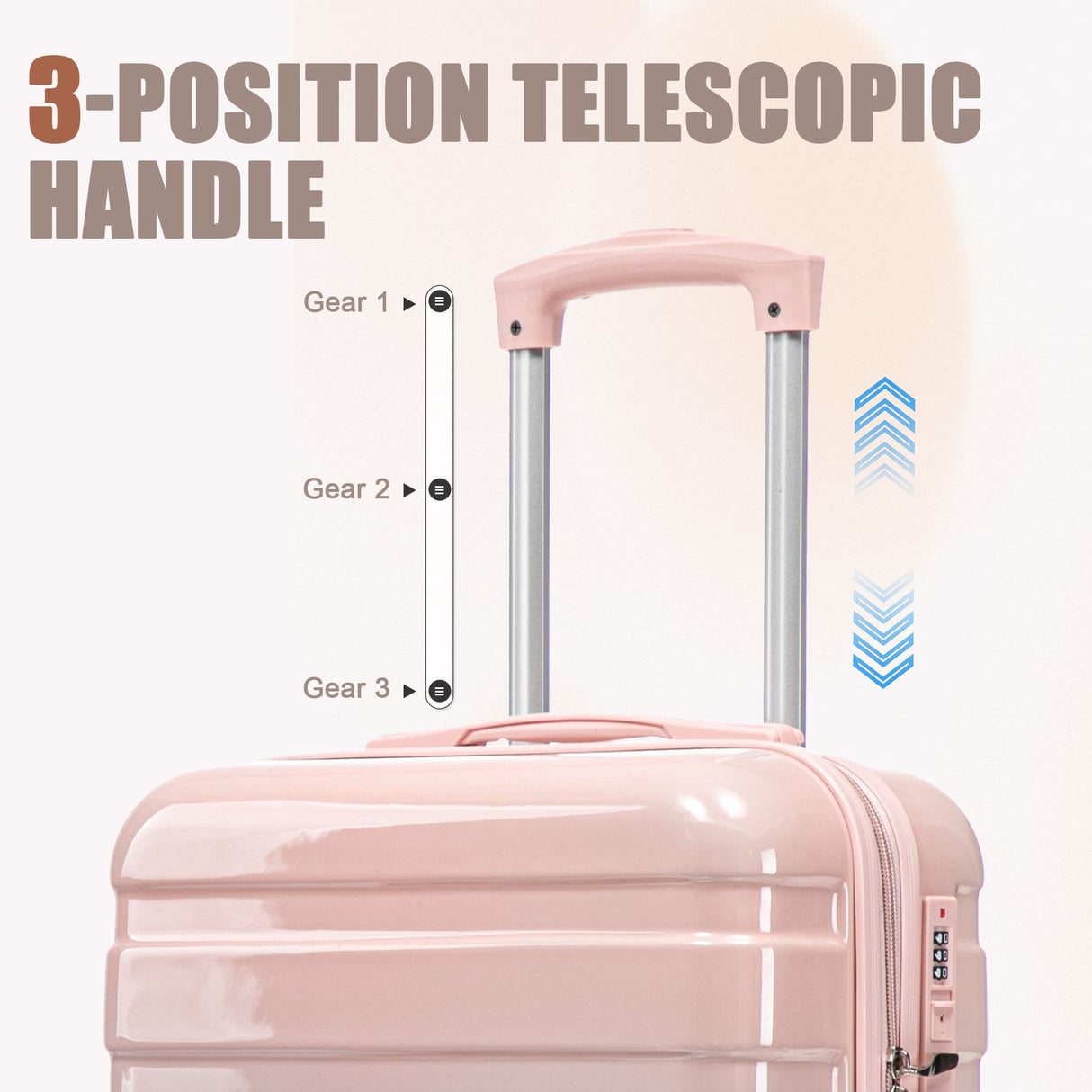 14' & 20' 2-Piece PC Spinner Wheel Carry-On Luggage Set