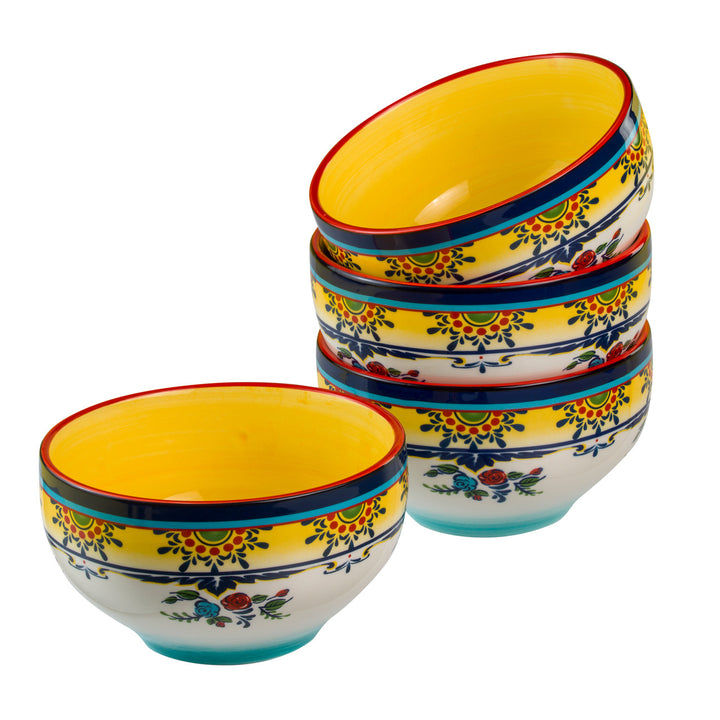 Zanzibar 4 Piece Handcrafted Stoneware Bowl Set