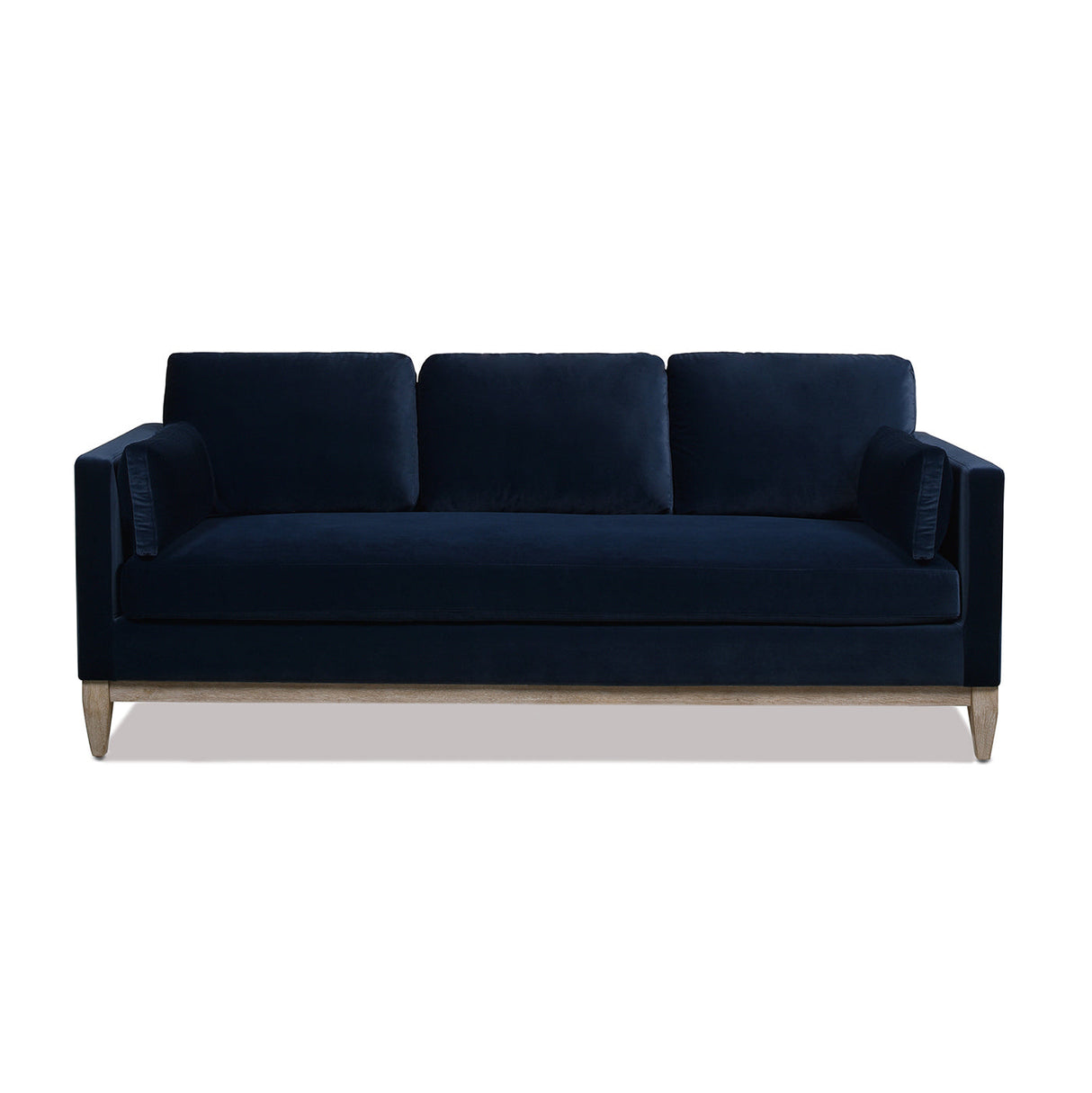 Knox 84' Modern Farmhouse Sofa, Dark Navy Blue Performance Velvet