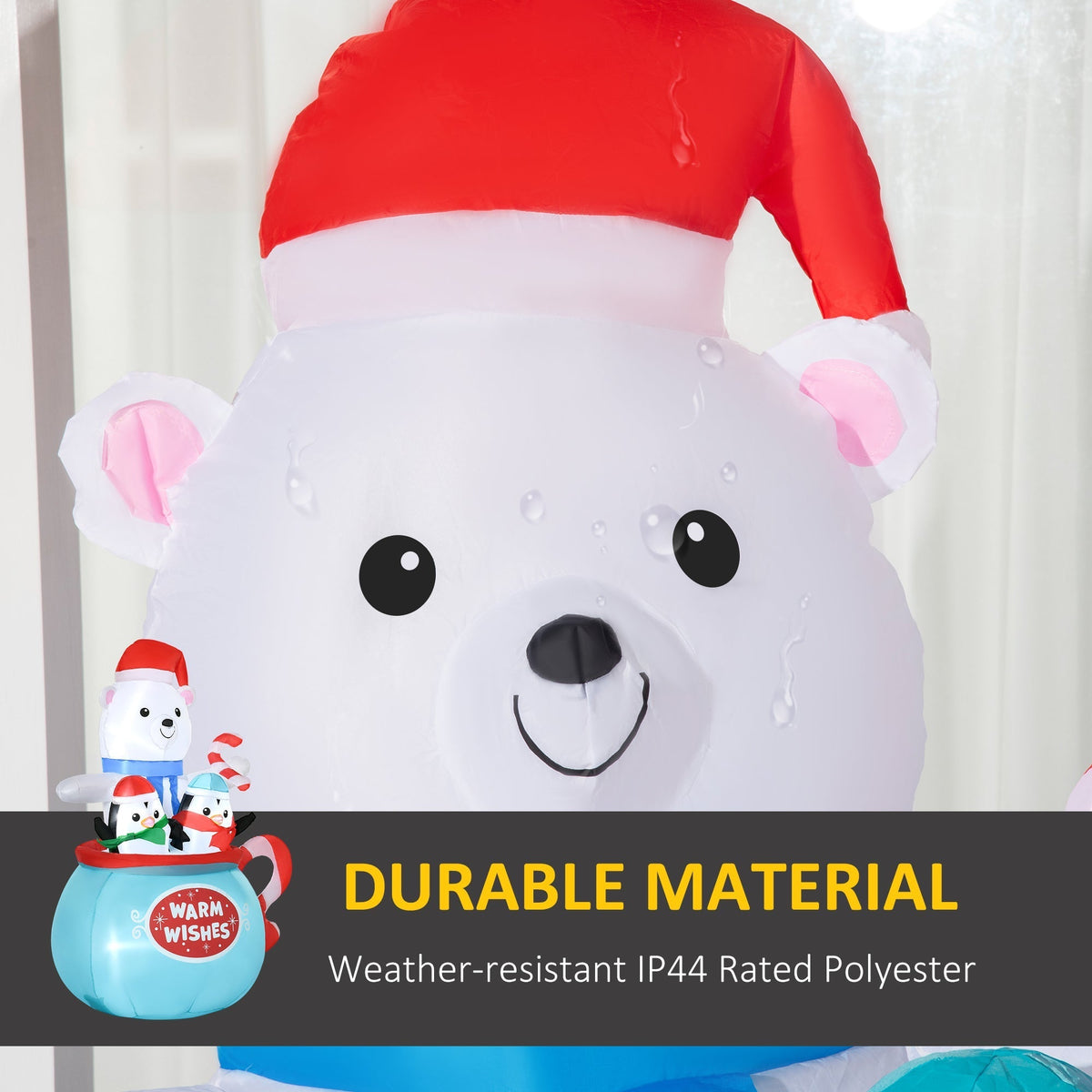 Outsunny 5ft Christmas Inflatable Outdoor Decoration