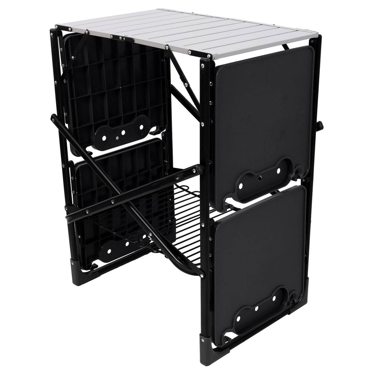 Folding Camping Kitchen Table - Portable Outdoor Cooking Station