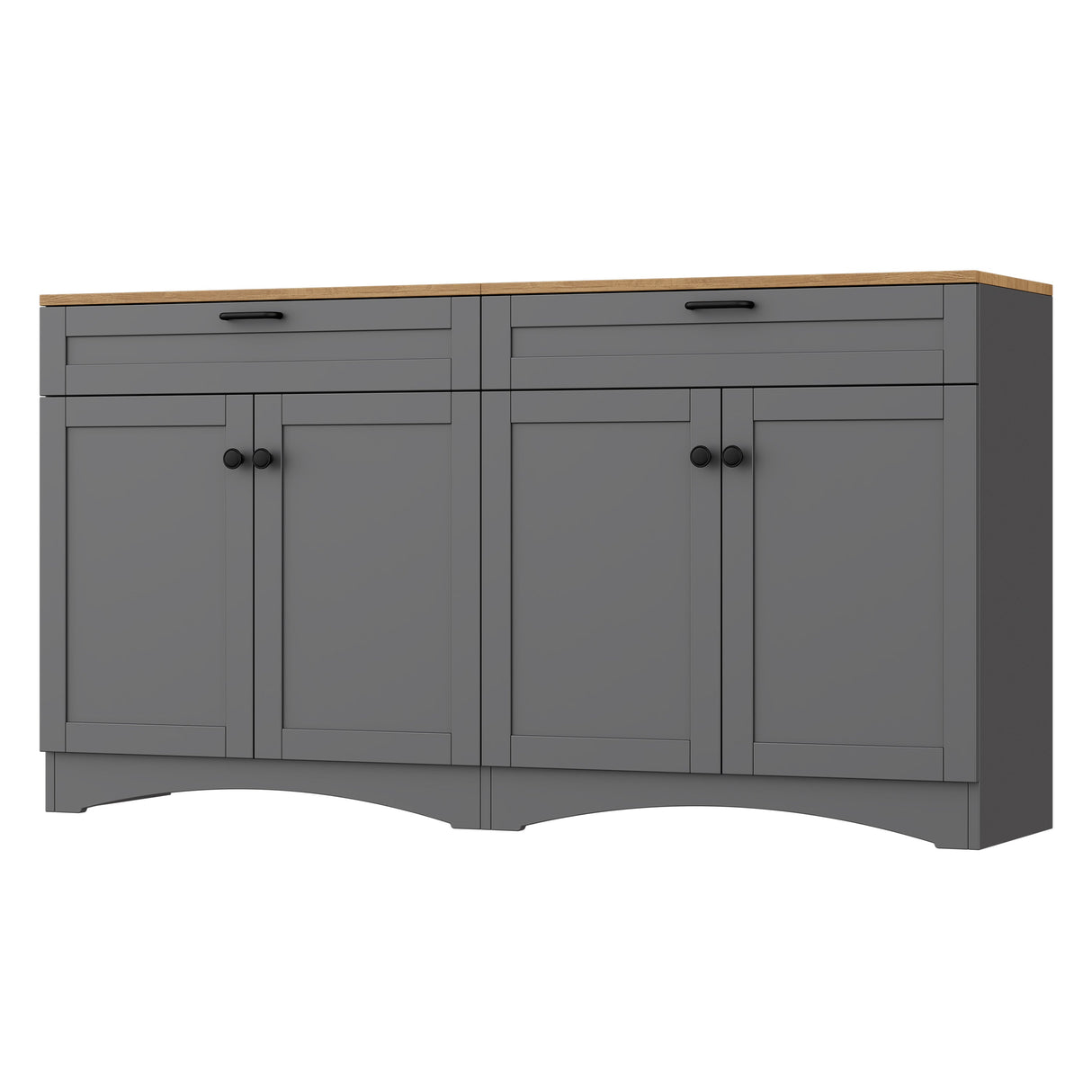 On-Trend Farmhouse TV Stand with 2 Drawers for TVs Up to 70"