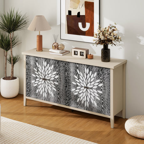 Sideboard-Buffet-Cabinet,-Storage-Cabinet-with-Storage,-Modern-Storage-Cabinet-with-4-Doors-