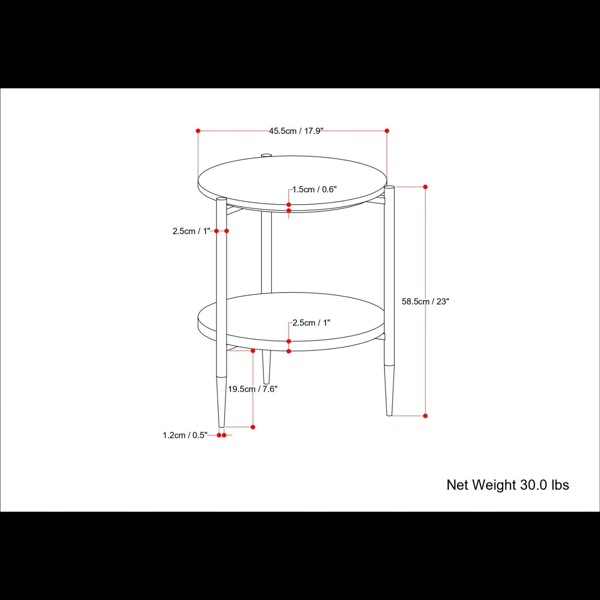 Wagner - Round Marble & Wood Table