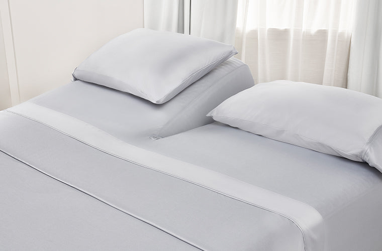 BedGear Dri-Tec Sheet Set, Light Grey, Split Head Cal King