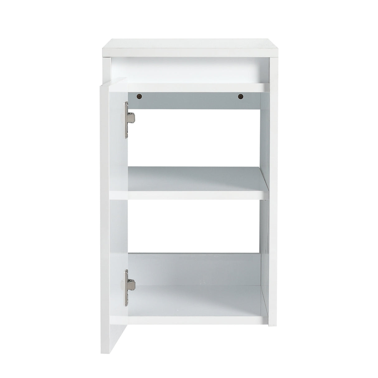12" Bathroom Side Cabinet, Soft Close Doors, Float Mounting Design, Glossy