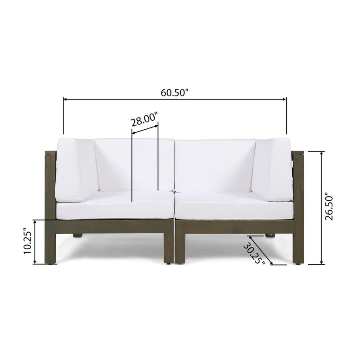 Oana - 2 Piece Loveseat Set With Water Resistant Cushions
