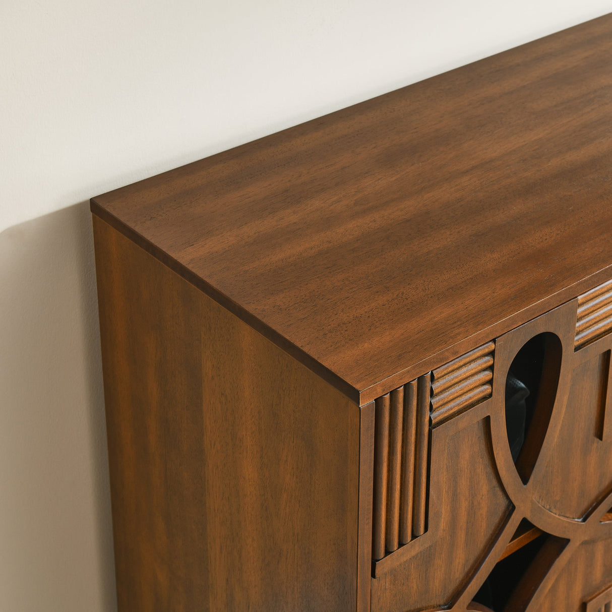 Sideboard with 4 Doors and Adjustable Shelves