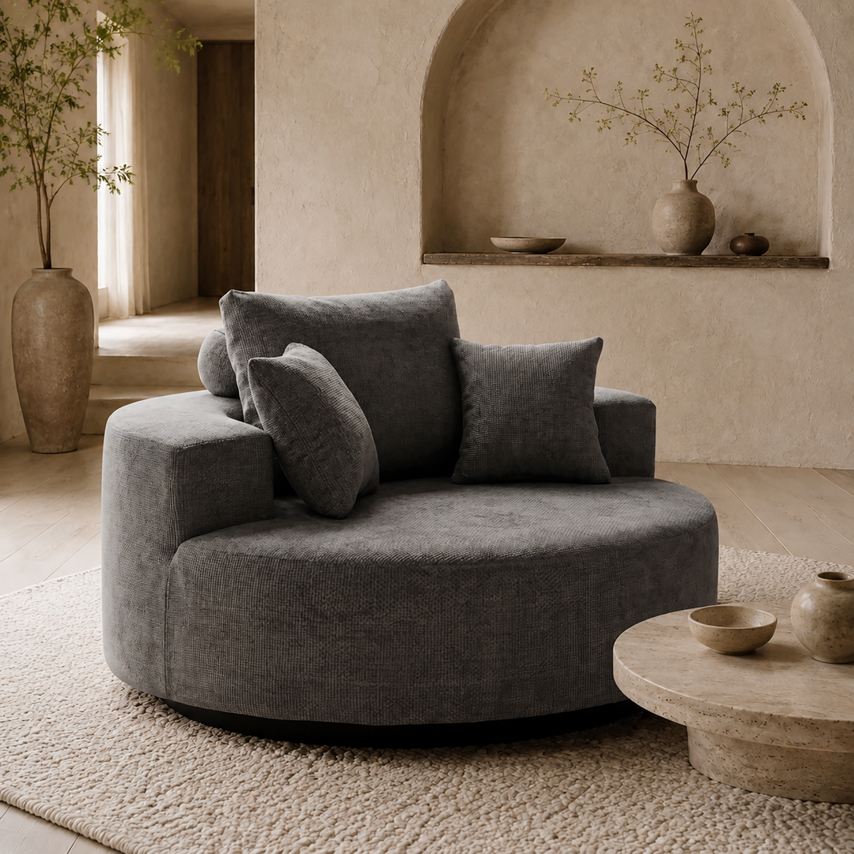 55-Inch Extra-Large Cloud-Shaped Sofa Chair
