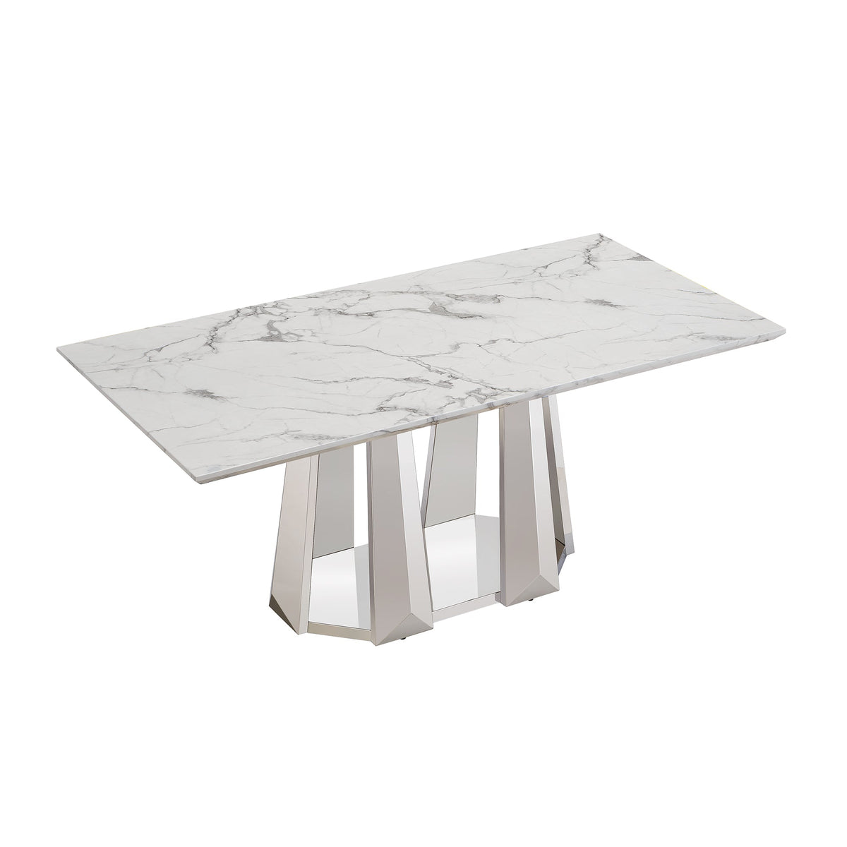 Marble Dining Table for 6 People