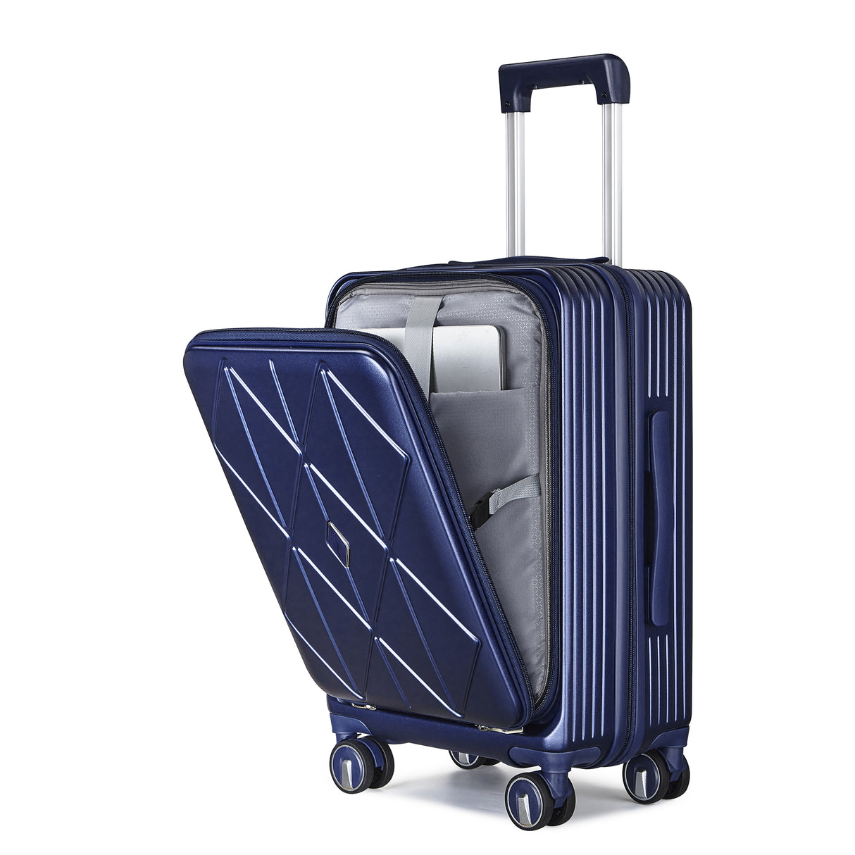 3 Piece, Expandable Carry On Luggage with TSA Lock -Hard Shell and Lightweight Suitcase with Front Pocket and Spinner Wheels