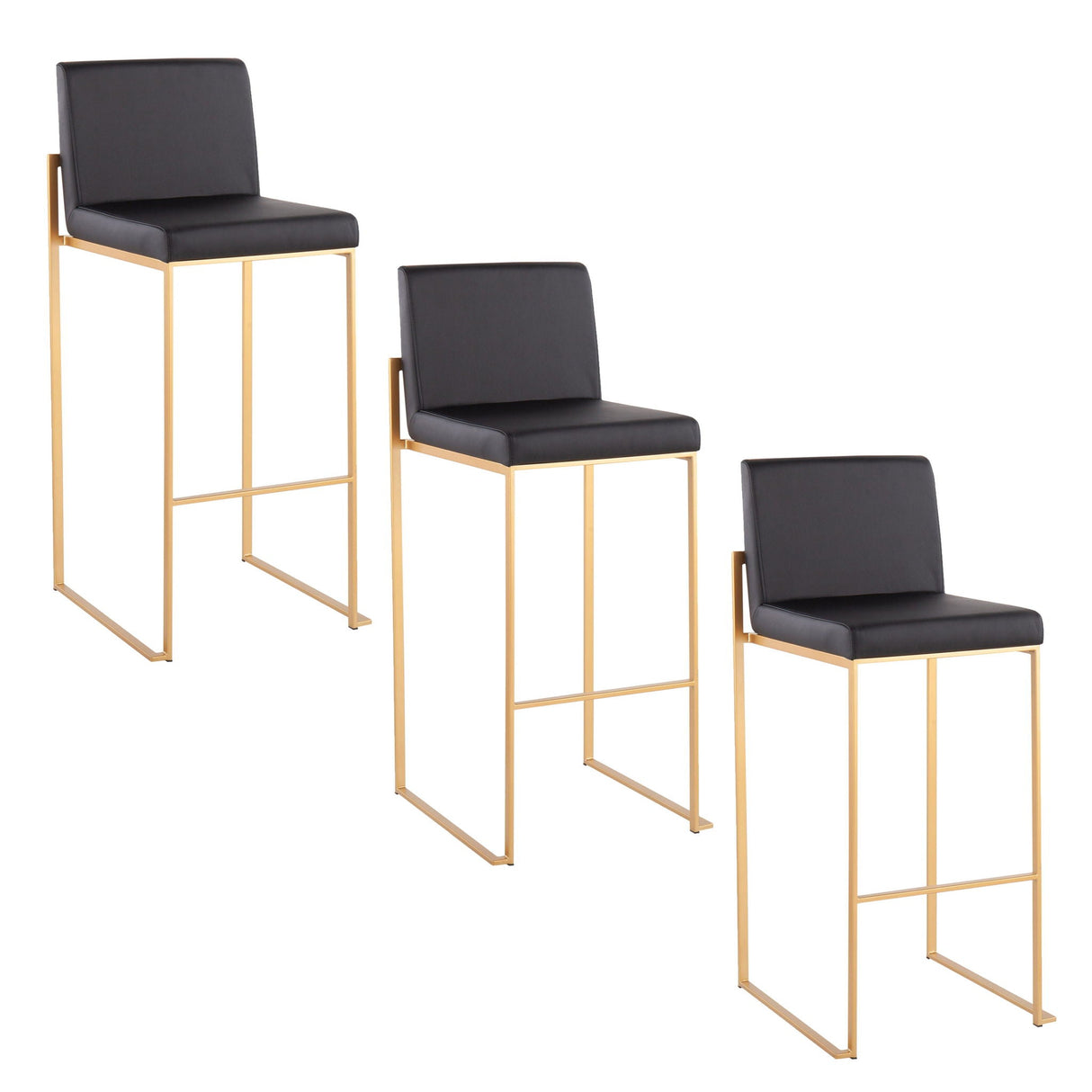 Fuji - Contemporary Design High Back Barstool