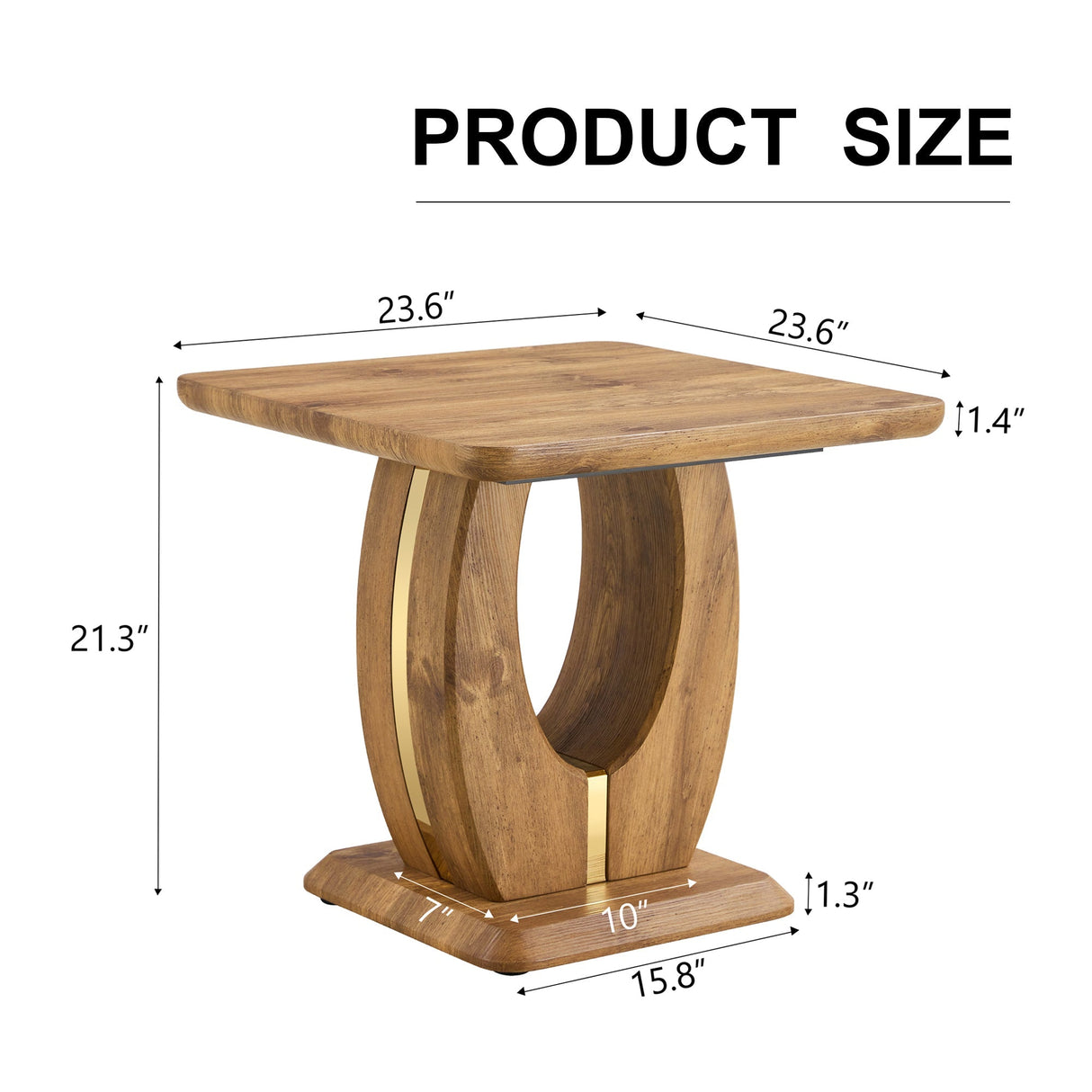 Elegant Wood-Grain Coffee Table