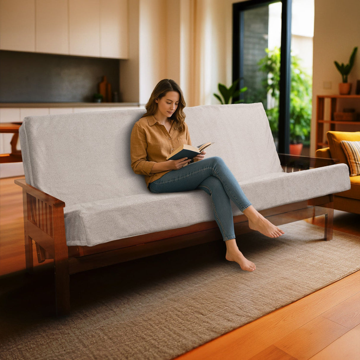 Memory Foam Infused Futon Mattress Full XL