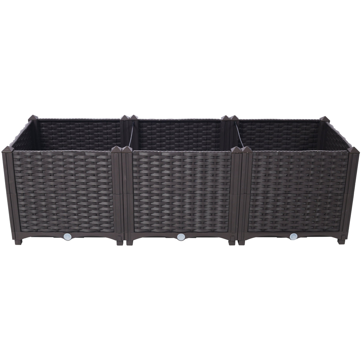 Deep Raised Garden Bed Plastic Planter Boxes