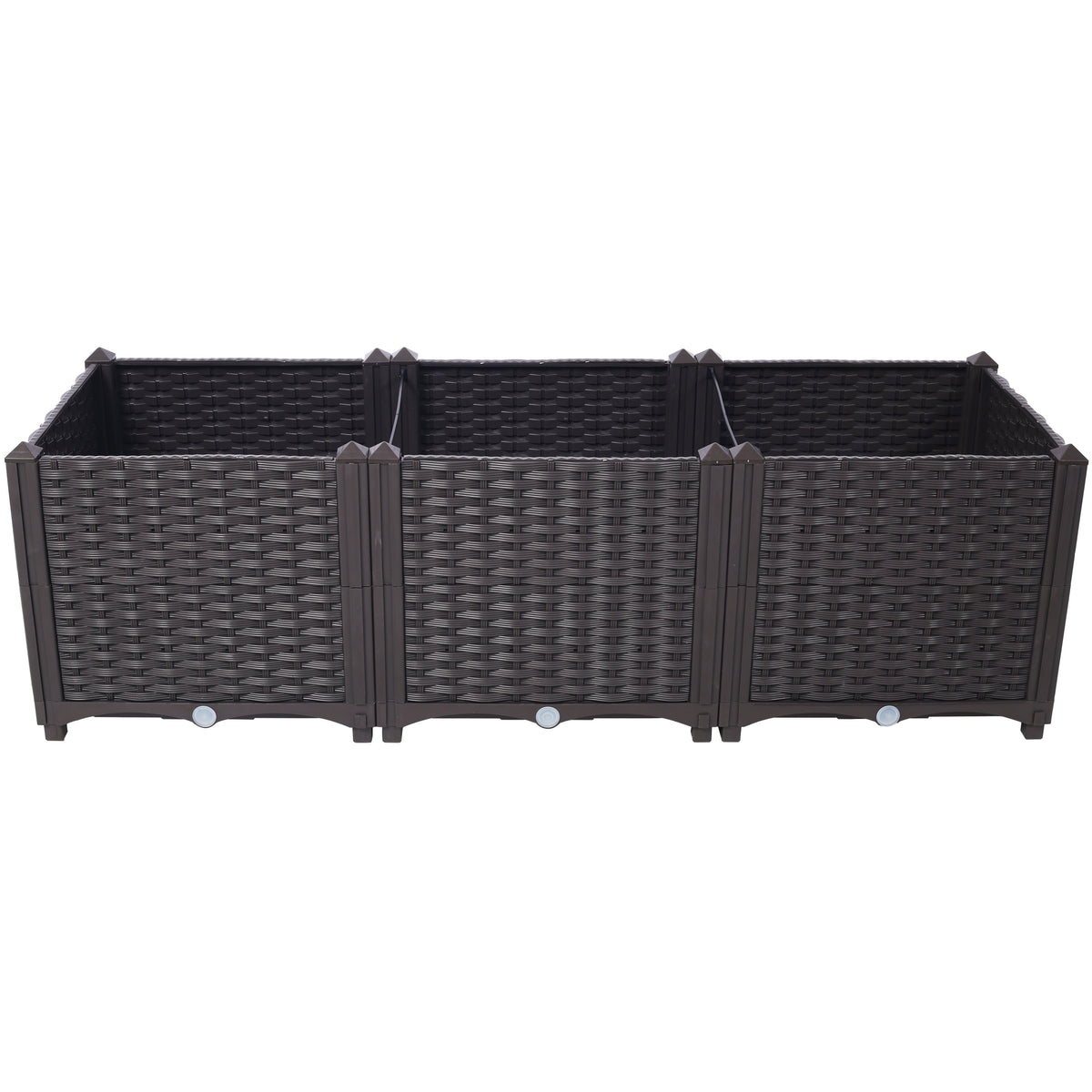 Deep Raised Garden Bed Plastic Planter Boxes