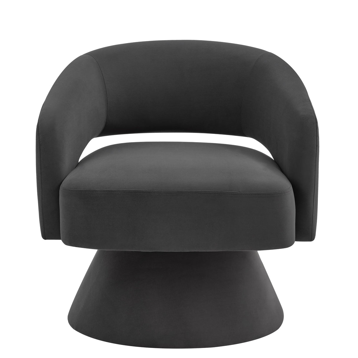 Modern Swivel Barrel Chair Upholstered Velvet 360 Degree Comfy Swivel Chair