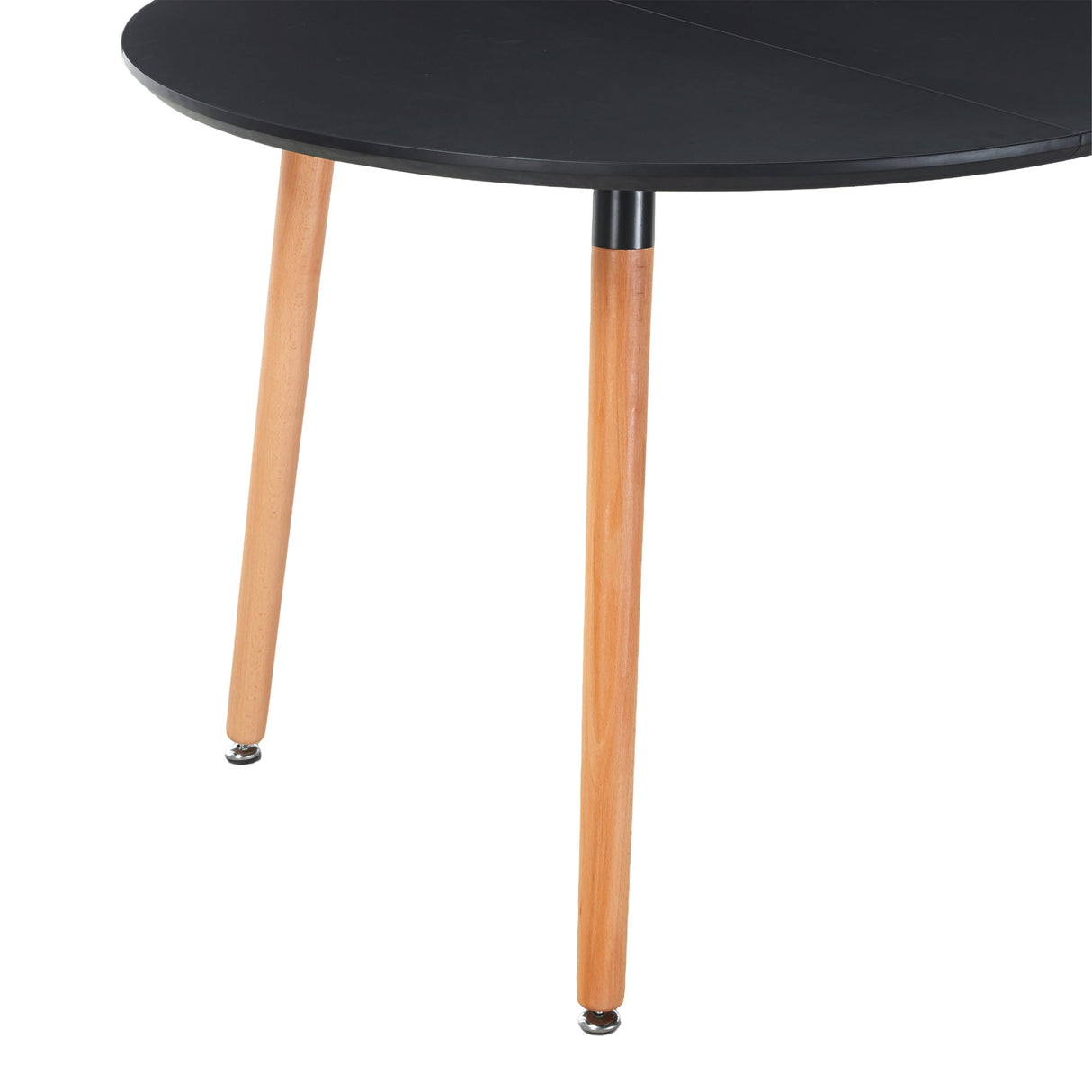 Extensible Dining and Office Table with Wood Legs