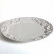 Pumpkin-Leaf-20”-Oval-Platter,-White-Embossed-Pumpkin-Fall-Harvest,-Made-in-Italy-Serving-Platters