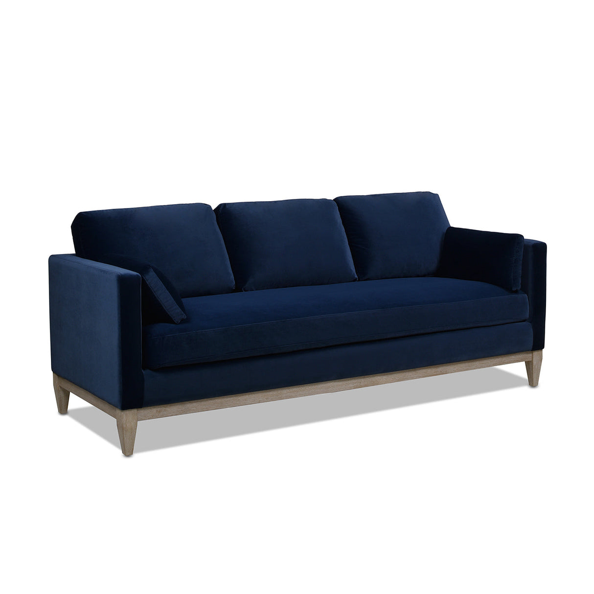Knox 84' Modern Farmhouse Sofa, Dark Navy Blue Performance Velvet
