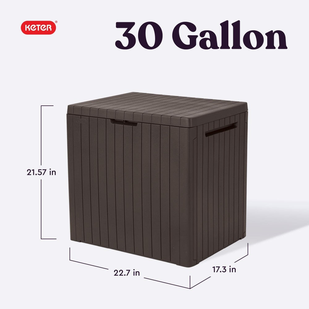 30 Gallon Resin Outdoor Storage Box